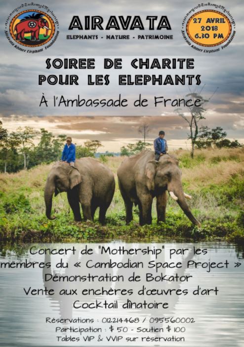 Gala de la Fondation Aïravata - Pour la protection des éléphants du Cambodge